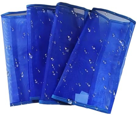 Dopsyesn Botas Protectoras contra Moscas para Caballos - Protecciones Ligeras para Patas Transpirables - Guardas Ajustables Protección Estival para Uso En Granjas