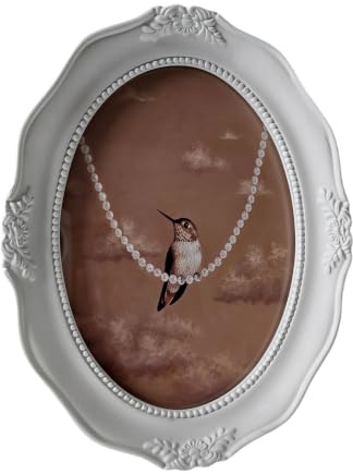 karotot antik utsmyckad oval fotoram för bordsvägg display, retro bildram, dekorativ foto heminredning antik utsmyckad