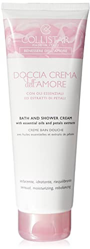 Collistar Doccia Crema dell'amore, gel doccia corpo dalla texture ricca e cremosa, con proteine della seta ed estratti di rosa e orchidea, 250 ml