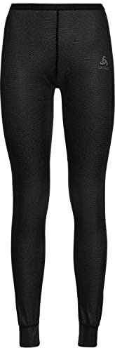 Odlo Thermounterwäsche für Kinder Active Warm | Schwarz | Größe 92 | Sportunterwäsche für Mädchen und Jungen | Langarm-Thermoshirt