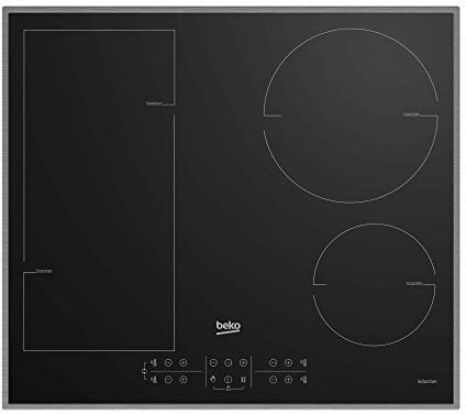 Beko Induktions Kochfeld HII 64200 FMTX/Flexibles Kochfeld für alle Ihre Töpfe und Pfannen/Einfach anpassbarer maximaler Stromverbrauch/5,2 x 58 x 51 cm, Schwarz