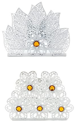 2 Stücke Mode Servietten Halter, Küchen Serviettenhalter, Metall Serviettenhalter, für Küchen, Restaurant, Hotel, Tischdekoration, Partydekoration