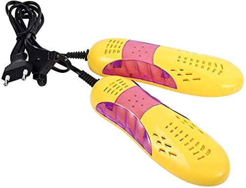 Boot Dryer Wet Shoes,Electric Shoes Dryer Portable Boot Dryer Shoes Warmer Shoes Drying Device Footwear Heater Dehumidify Disinfector Uv Deodorizer For Drying Shoes Gloves Socks (Yel/124 ( Color : Yel
