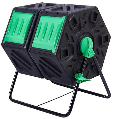 Lanco - Secchio per concimare 120 litri. Contenitore per compostaggio per produrre fertilizzante. Per l’accelerazione del compostaggio e la sostenibilità ambientale. Colore nero.