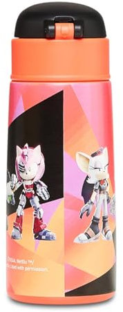 Borraccia termica Sonic GET ME, blu rosso – bottiglia d'acero inox per bambini – 500 ml – asilo, scuola elementare – riutilizzabile – senza PBA
