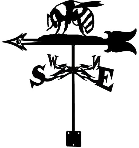 Wetterfahne, Edelstahl, Gartenpfahl, Wetterfahne, Messwerkzeuge, Windrichtungsanzeiger, Wetterhahn