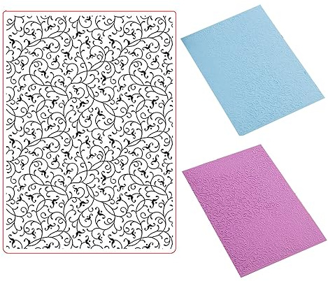 arriettycraft Kunststoff-Prägeschablonen mit Wirbeln, für Kartenherstellung oder Tagebuch, DIY, Blumen, filigran, geprägte Ordner, Vorlage, Fotoalbum, Papier, handgefertigt, Scrapbooking, Basteln,