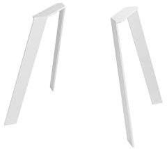 modernLOFTart Tischbeine Metall Tischkufen 2 Stück in V Form - Tischgestell Metall aus 1cm Dickem Flachstahl Gefertigt - Tischfüße für Esstisch, Schreibtischbeine, Konferenztisch Füße
