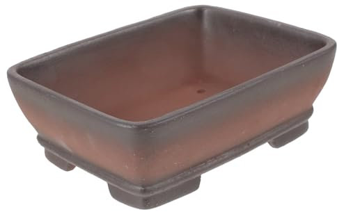 Toddmomy Bonsai-pflanzgefäß Drainageschale Kleiner Pflanztopf Für Sukkulenten Lila Sandtopf Pflanzentopf Mit Drainageloch Für Gartenbepflanzung