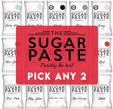 The Sugar Paste Fondant Icing 250g - Pick Any 2 Colours