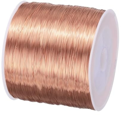 QUARKZMAN 0,2 mm Magnetdraht 680 m/2231 ft emaillierter Kupferdraht emaillierter Magnetwicklungsdraht Spule 200 g 155 °C für Transformatoren und Induktoren