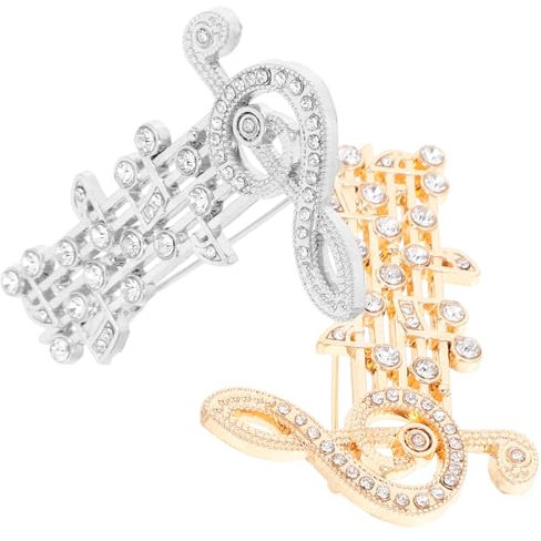 GALPADA 4stücke Musikalische Note Brosche Für Damen Glitzernde Anstecknadel Elegantes Schmuckstück Für Feiertage Geburtstage Und Besondere Anlässe Hochwertige Und Langlebige Brosche