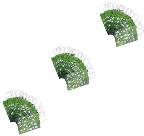 minkissy 48 Stück Fußball Geschenktüten Partytüten Zubehör Fußball Papiertüten Für Dekorative Geschenktüten Mittelgroße Geschenktüten Sport Geschenktüten Geschenktüten Für