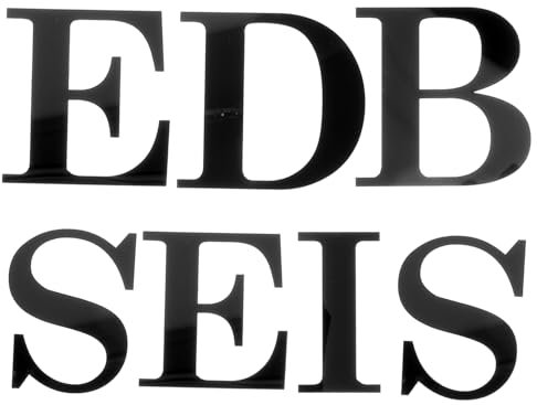 KONTONTY Schwarze Englische Großbuchstaben Aufkleber Satz Pvc Wandaufkleber Dekorative Wandposter Heimaufkleber in Schwarz