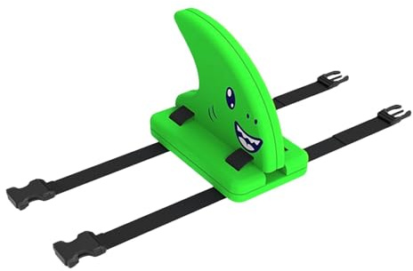 Haifischflossen-Schwimmhilfe, 60 x 24 cm, mit verstellbarem Gürtel, glatte Oberflächen und angepasste Riemen, schwimmende Haifischflosse, tragbare Cartoon-Schwimmer, Schwimmtraining