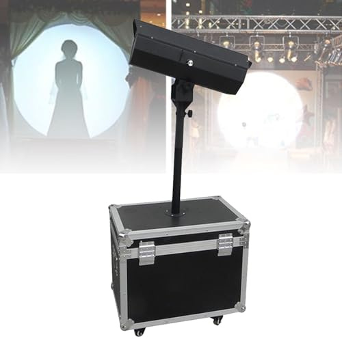 OJXIER Projecteur de Suivi à LED, projecteur de scène à Commande Manuelle à Ouverture réglable, projecteur de Lavage DJ, lumière focalisée à LED (200 W)