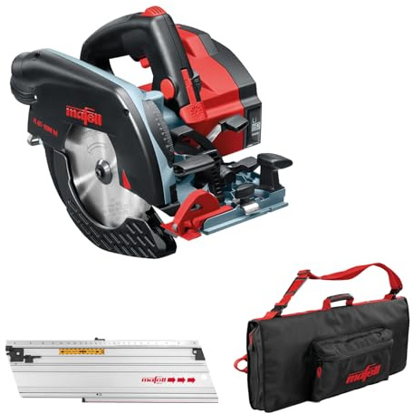 MAFELL Akku Handkreissäge K65 18M bl PURE (65 mm Schnitttiefe inkl. Führungseinrichtung M in Tasche und Aufbewahrungskoffer - ohne Akku und Ladegerät)