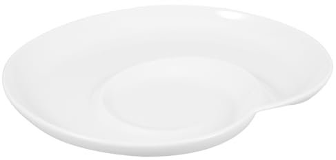 UTHCLO Unterteilter Teigtaschenteller Keramikteller Mit Soßenschale Für Salat Pasta Und Vorspeisen