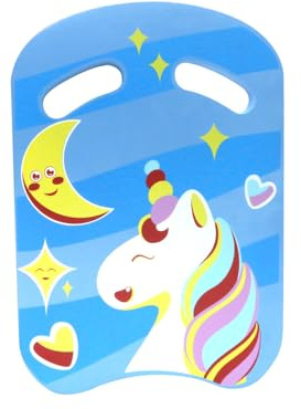 Swimming Floats Innovative Handle Placement Swim Floats for Kids Odorless EVA Material with High Density for Enhanced Safety Ideal for All Swimming Beginners Blue Unicorn