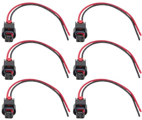 VekAuto 6Pcs Ignition Coil Connector Plug Harness for Chrysler for Jeep Ignition Coilpack Female Connector Plug Harness Pigtail for Dodge for Ram No.68242286AB
