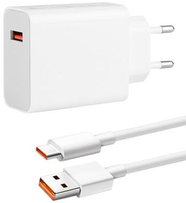 Chargeur USB 67W pour 14 13T 13 12 11 Pro Note 15 14 13 12 5G 14T 13T 12 Pro 11T 10 Poco X6 X5 X4, Adaptateur Bloc d’Alimentation Fast Charger Turbo avec Câble de Charge 2M 6A