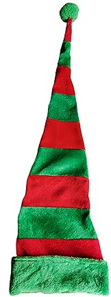 Wegiwuca Weihnachtsmütze mit LED-Licht, festlich, gestrickt, perfektes Party-Zubehör für alle Altersgruppen, beleuchtete Weihnachtsmütze