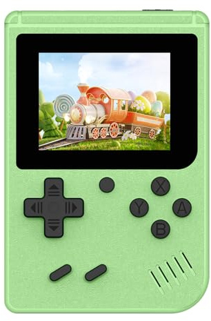 Console di gioco retrò, console di gioco portatile portatile con oltre 400 giochi classici (verde)