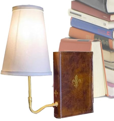 Vintage-Buchtischlampe – klassische literarische Bücherregalleuchte, dekorativer Regalakzent mit sanfter Beleuchtung | Ideale Wahl für den Lesebereich im Wohnzimmer, im Home-Office, in der Bibliothek