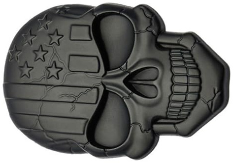 PENIKOKO 3D Autoemblem Totenkopf aus Zinklegierung mit Usa Flagge Selbstklebender Autoaufkleber für LKW und Pkw Wetterfestes Metall Emblem zur Fahrzeugdekoration