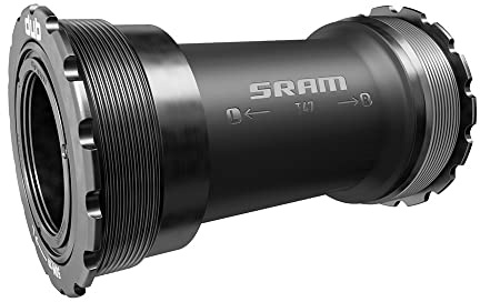 Sram, 102567-cartuccia movimento centrale da strada in alluminio wide dub t47 85.5 mm Unisex adulto, Nero, Taglia unica