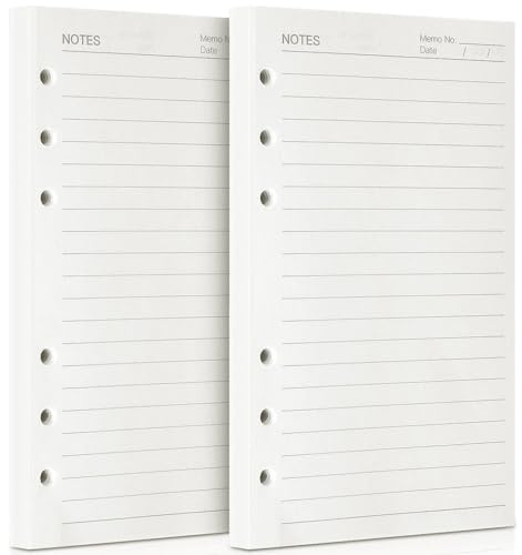 OMEYA Leder Notizbuch - Nachfüllbares Spiraltagebuch mit liniertem Papier