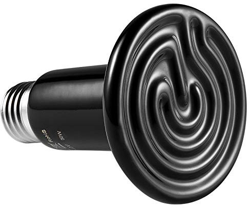 LEDGLE 50W Keramik Reptilien Wärmelampe Tiere E27 Wärmestrahler Tiere für Reptilien Schildkröte, Eidechse, Schlange, Spinne, AC220V …