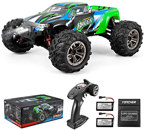 YONCHER YC200 Aufgerüstet Ferngesteuertes Auto für Erwachsene, 1/16 Offroad 45 km/h, Proportional 4WD Offroad RC Auto, Hobby Monster Truck Buggy, 55min+ Minuten Spielzeit Outdoor für Kinder