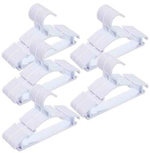 100 Pack White Baby Clothes Hangers,Kids Plastic Hangers for Closet,Toddler,Infant,Child,Newborn's Coat Hangers Ideal for Laundry and Nursery's Everyday Standard Use