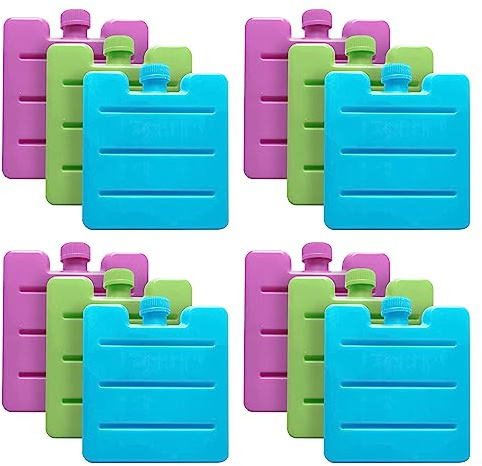 STERUN Multicolour Freezer Blocks, Ice Pack Freezer Cooler Bag For Lunch Boxes, Coolers & Camping | Ice Packs For Cool Box, Coolers