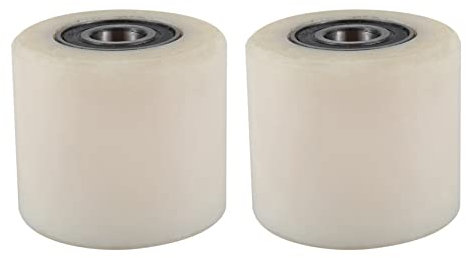 Censous 2 roues pour transpalette 80 x 70 mm en nylon beige+