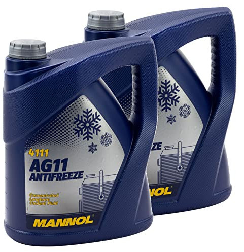 Kühlerfrostschutz Konzentrat MANNOL AG11 Longterm -40°C 2 X 5 Liter blau
