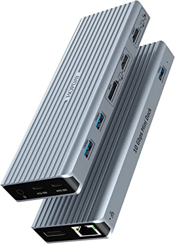 HOPDAY Dongle USB C, 11 en 1 USB C Docking Station Triple Display Hub para M1/M2 Macbook Pro/Air(4K HDMI/DP,PD 100W,10 Gbps USB 3.1,3.5mm Audio,ethernet) Laptop Adapter for DELL,Surface,HP,Lenovo