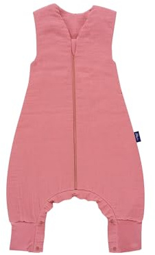 Alvi 4-Season Sleep-Overall Mull | Baby Schlafsack mit Beinen, 2.0 TOG für Sommer und Winter mit hohem Komfort und viel Bewegungsfreiheit