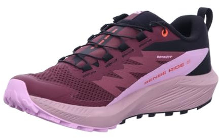 Salomon Damen Sense Ride 5 GTX Cataw Laufschuh, Catawba Grape/Orchid Bouquet/C, 42 EU