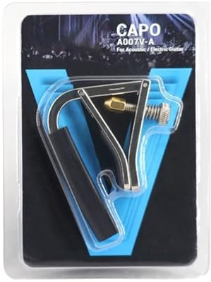Praktischer Schraub-Kapodaster A007V Gitarrenkapodaster für akustische E-Gitarren, verstellbare Breite, zuverlässiger und kratzfester Gitarrenkapodaster für Akustikgitarren