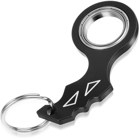 Tyqour Spinner Keychain Fidget Keychain per adulti Portachiavi portatile Spinner giocattolo per adolescenti adulti