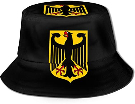 Fischerhut Wappen Von Deutschland Campinghut Persönlichkeit Sonnenhut Faltbar Sommerhut Für Reisen Urlaub Damen