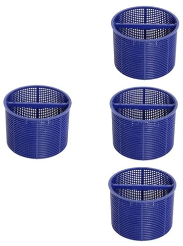 YARNOW 4 Pièces Panier D'écumage De Piscine Écumeurs Panier D'écumoire De Piscine Panier De Pompe De Piscine Panier Skimmer Piscine Filtre à Ordures De Piscine Corbeille Blue Plastique