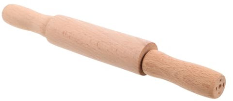 Alasum Small Rolling Pin for Boy Girl Mini Wooden Pastry Roller Safe Natural Finish for Boys and Girls to Play and Bake