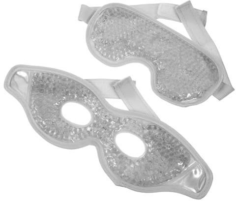 TOVINANNA Freddo Occhio Riutilizzabile Immediato Calore Oculare per Occhi Secchi Collirio per L'occhio Secco Raffreddamento degli Occhi Grey Gel