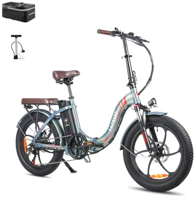 Fafrees F20 PRO E-Bike Klapprad Elektrofahrrad 20 Zoll Fatbike, 250W Motor 36V 20AH Akku, 20 * 3,0 Zoll Mountainbike Elektrofahrrad 40 Nm