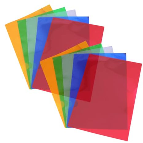 GETAJGHSD 10stücke Dokumentenordner Aus Kunststoff Transparente Ordner Mit Vordertasche Aktenordner Für Rechnungen Und Quittungen Leicht Und Tragbar Für Büro Und Schule