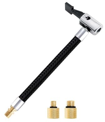 Air Compressor Tube With Adaptors Hose Inflator Connection Inflator Extension Hose For Motorbike Tire Inflation