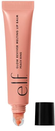 e.l.f. Glow Reviver Melting Lip Balm, Feuchtigkeitsspendender, getönter Lippenbalsam mit Hochglanz-Finish für weiche, geschmeidige Lippen, Vegan und tierversuchsfrei, Peach Ring